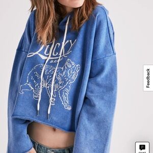 NWT lucky brand relaxed hoodie
